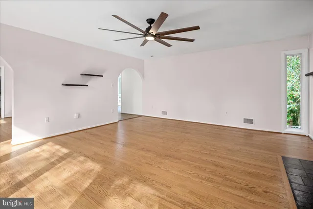 wooden floor in an empty room