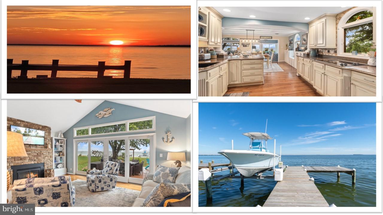 218 Queen Anne Road Stevensville, MD 21666 - Photo 1 of 49 Living room / boat slip on eastern bay / kitchen/