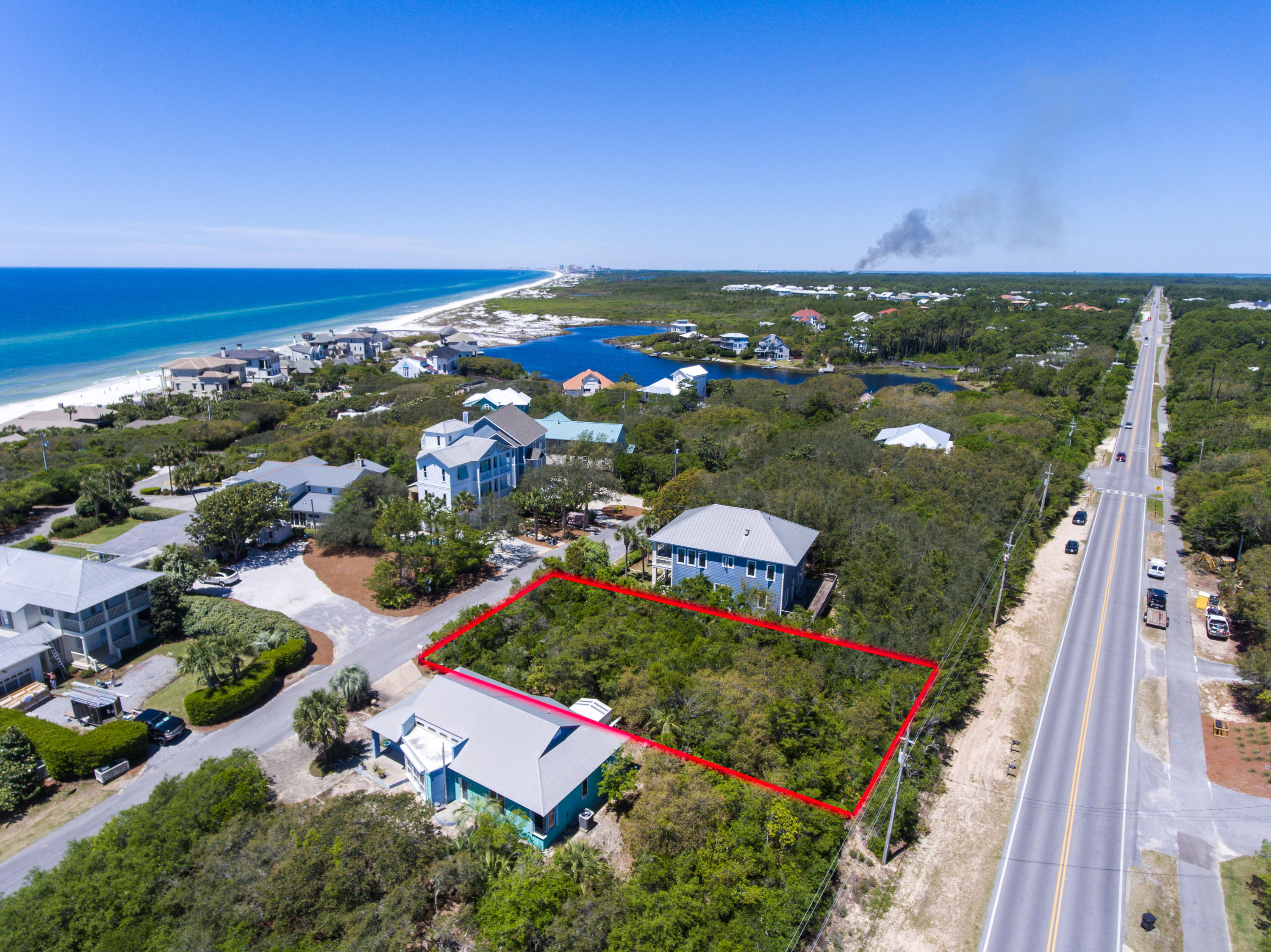 Lot 6 Bullard Road Santa Rosa Beach, FL 32459 - Photo 5 of 12 an aerial view of residential houses with outdoor space