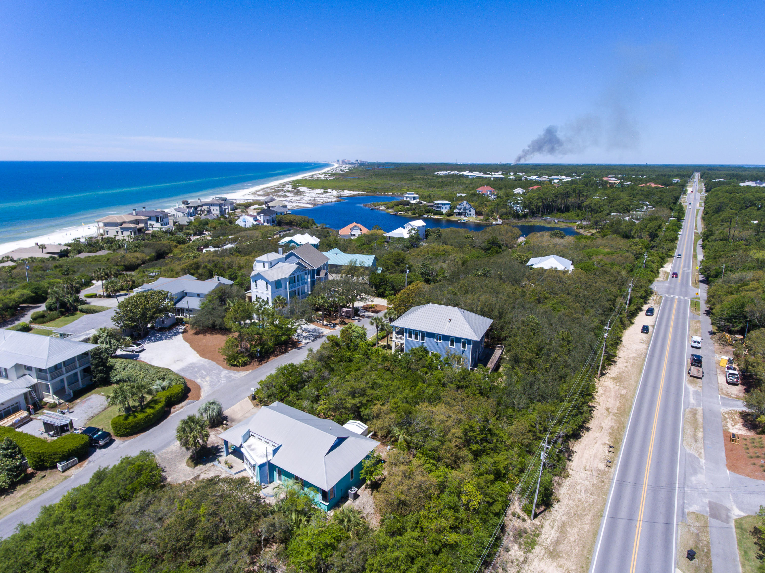 Lot 6 Bullard Road Santa Rosa Beach, FL 32459 - Photo 6 of 12 an aerial view of residential houses with outdoor space and street view