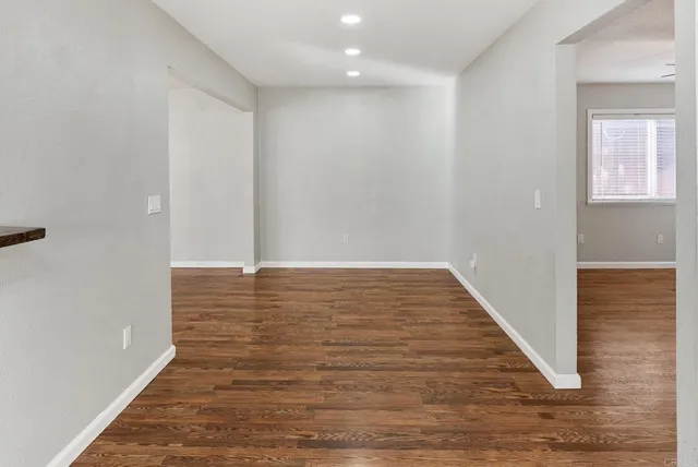 a view of an empty room