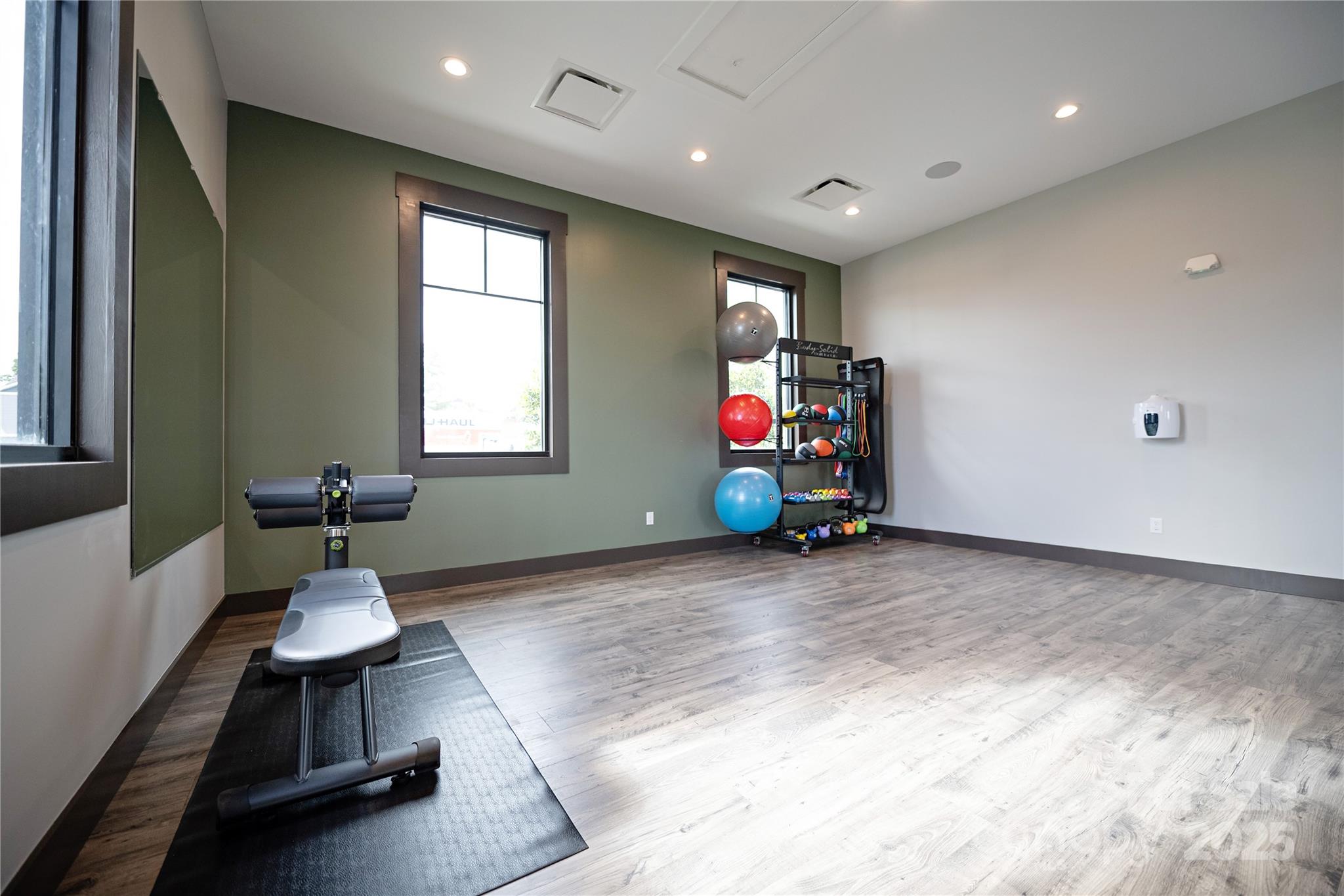 131 Bovine Br Road Fletcher, NC 28732 - Photo 26 of 31 a view of a room with gym equipment and a window
