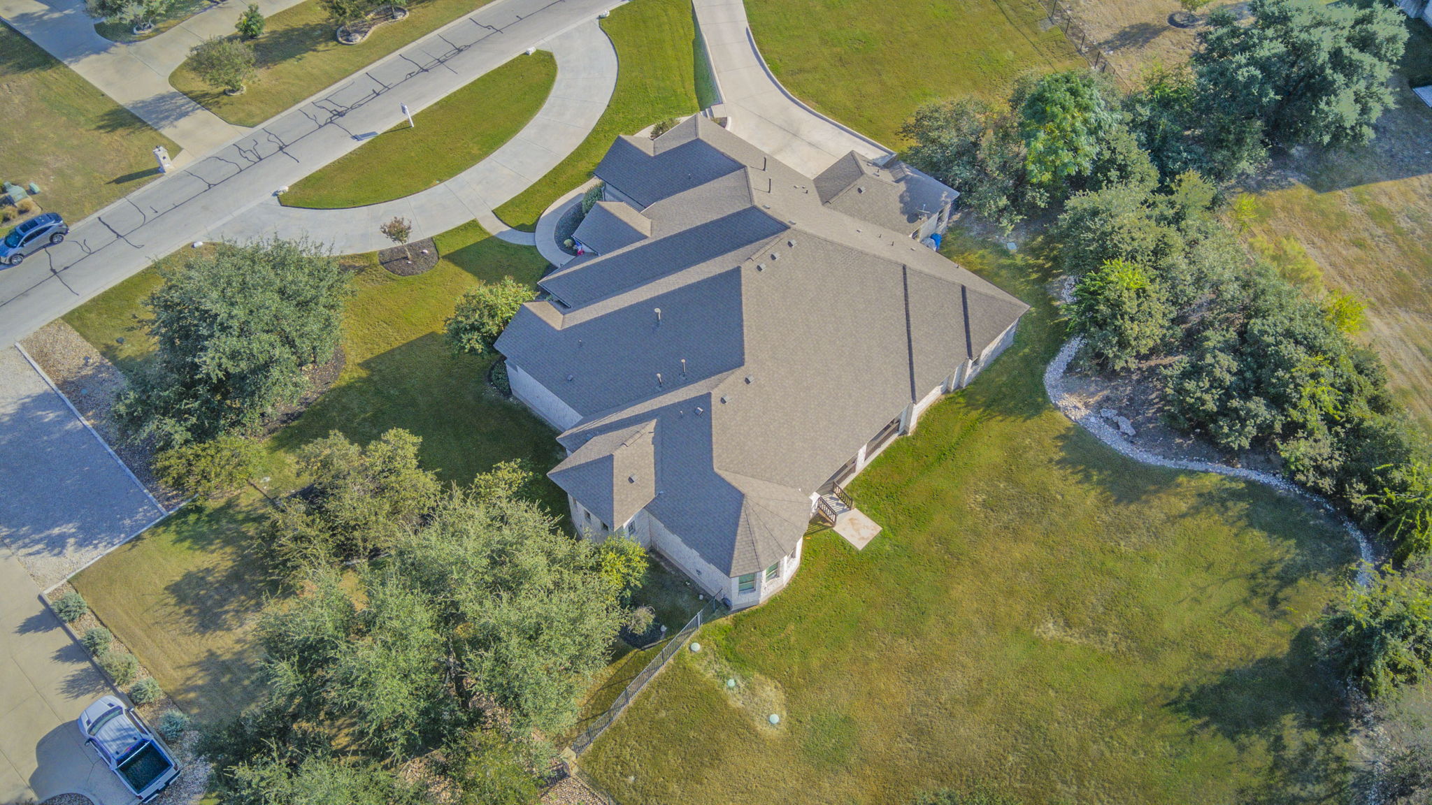 205 Standing Oak Drive Georgetown, TX 78633 - Photo 29 of 31 an aerial view of a house with swimming pool