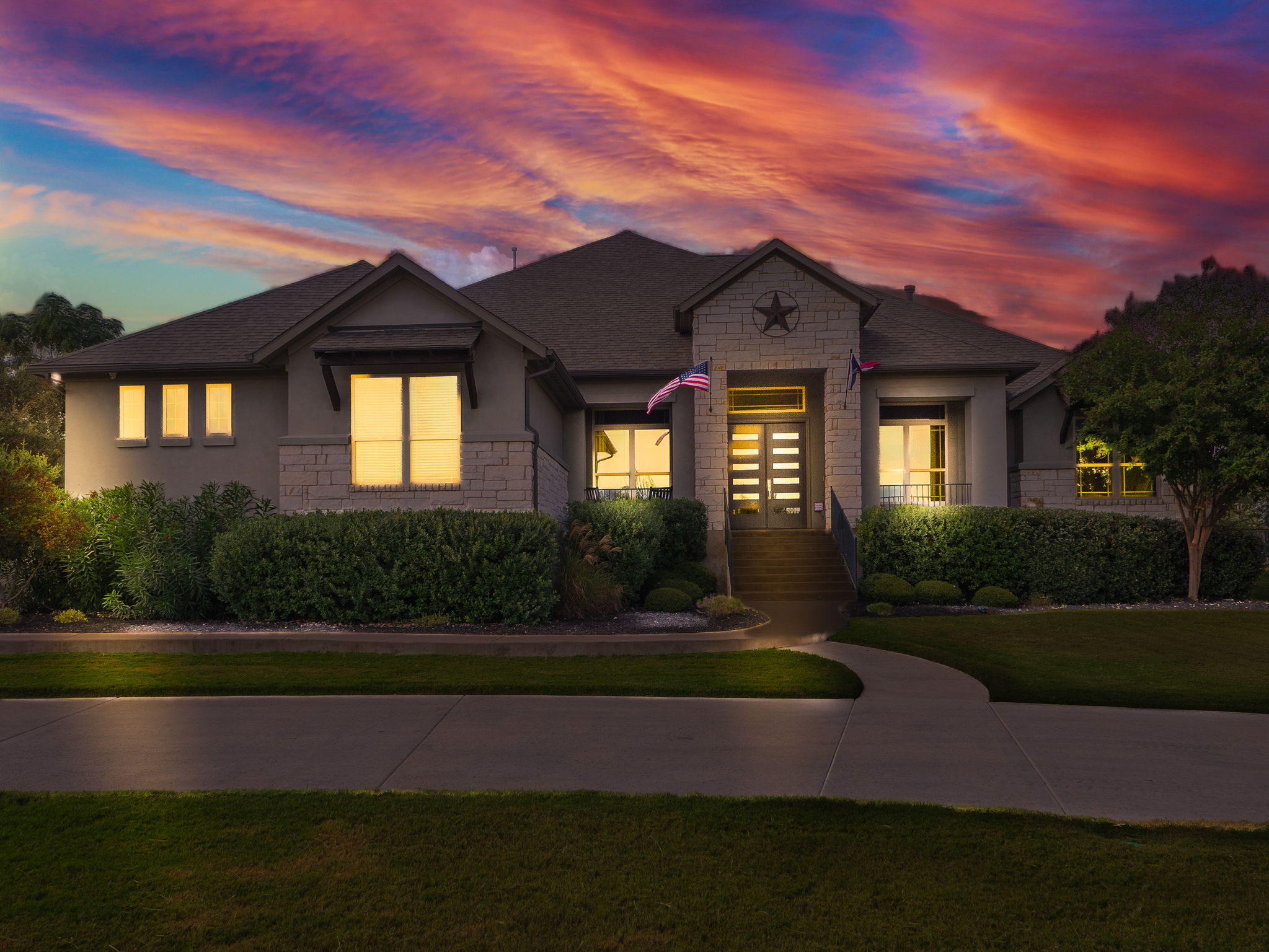 205 Standing Oak Drive Georgetown, TX 78633 - Photo 30 of 31 a front view of a house with a yard
