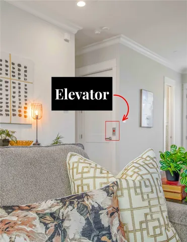 a bedroom with a bed and a table