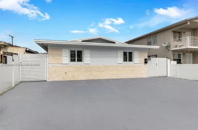 a view of a house with a outdoor space