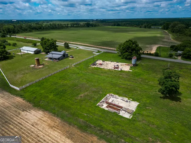 a view of a golf course with a lake