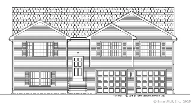 a view of a white building