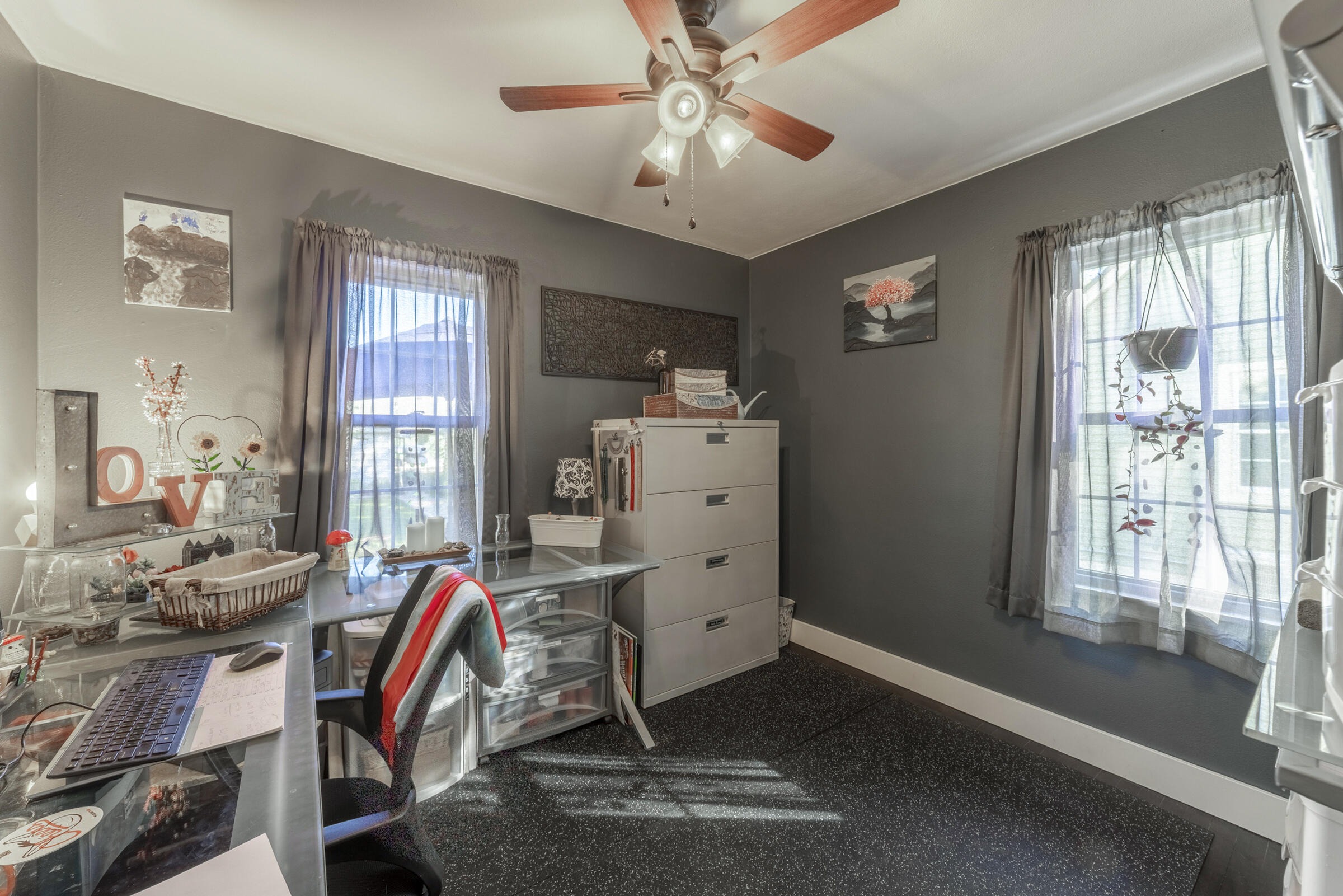 508 West Morgan Avenue Chesterton, IN 46304 - Photo 15 of 38 a view of a workspace with furniture and a window