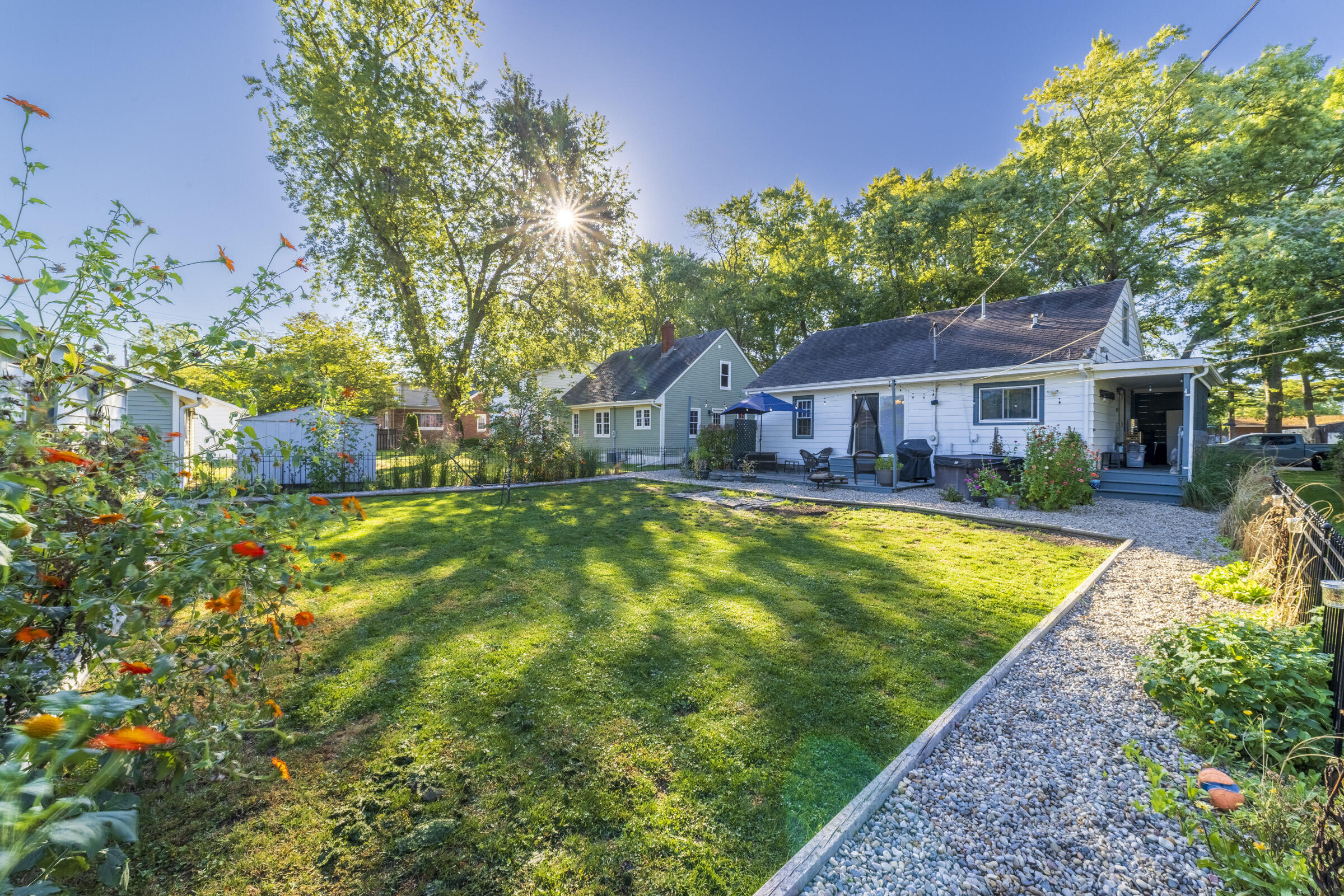 508 West Morgan Avenue Chesterton, IN 46304 - Photo 34 of 38 a house with swimming pool in front of it