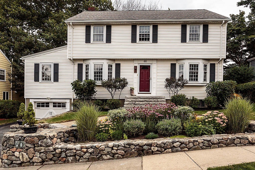 60 Watson Road Belmont, MA 02478 - Photo 1 of 21 a front view of a house with garden