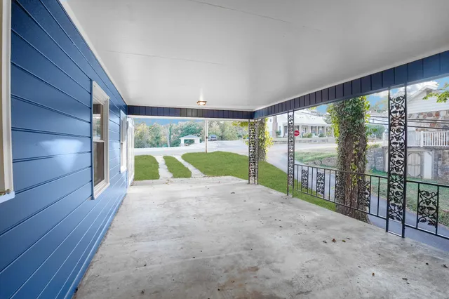 a view of outdoor space and porch