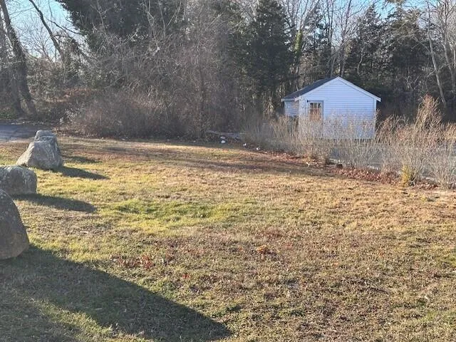 a backyard of a house