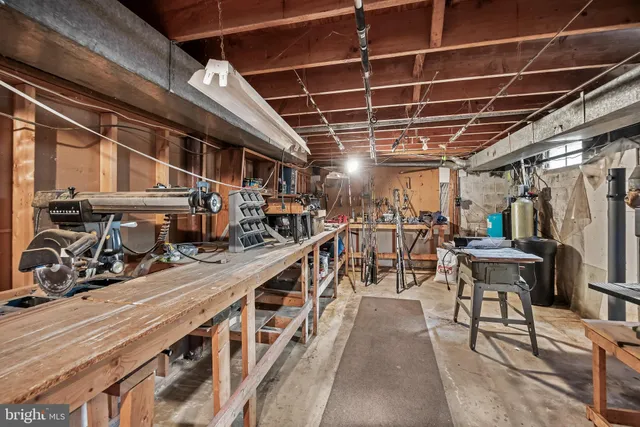 a view of a storage room