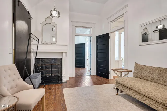 a view of a door front of house