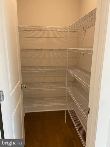 a view of a room with empty racks