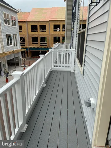 a view of wooden deck