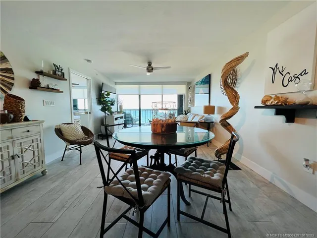 a view of building with ocean view