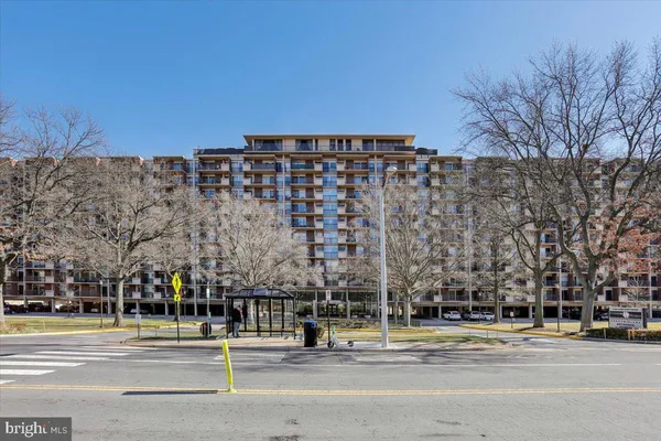 a view of a tall building