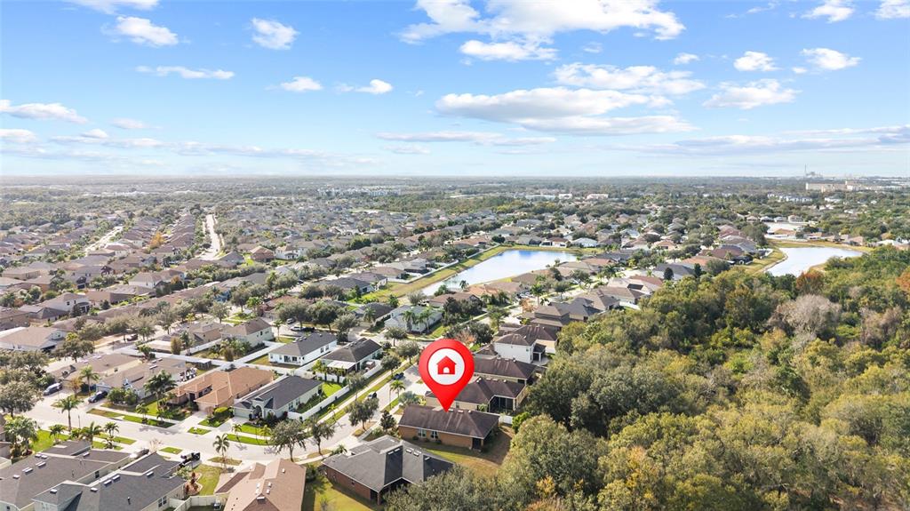 10925 Rockledge View Drive Riverview, FL 33579 - Photo 48 of 49 an aerial view of residential building with an outdoor space and seating