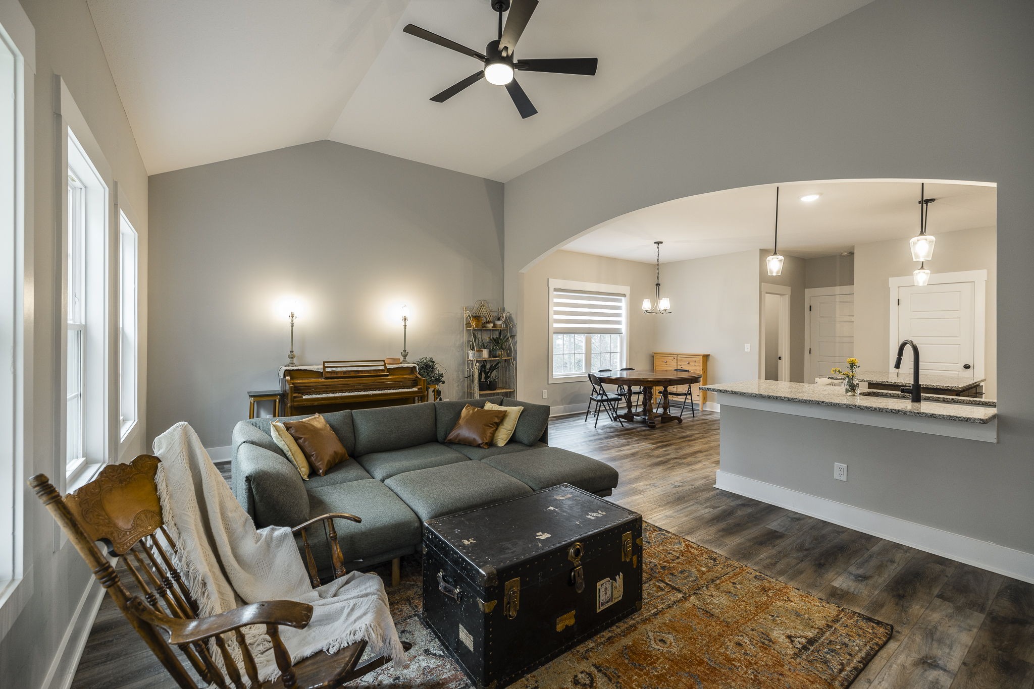 1845 Dinsmore Road Clarksville, TN 37040 - Photo 26 of 70 a living room with furniture and a chandelier