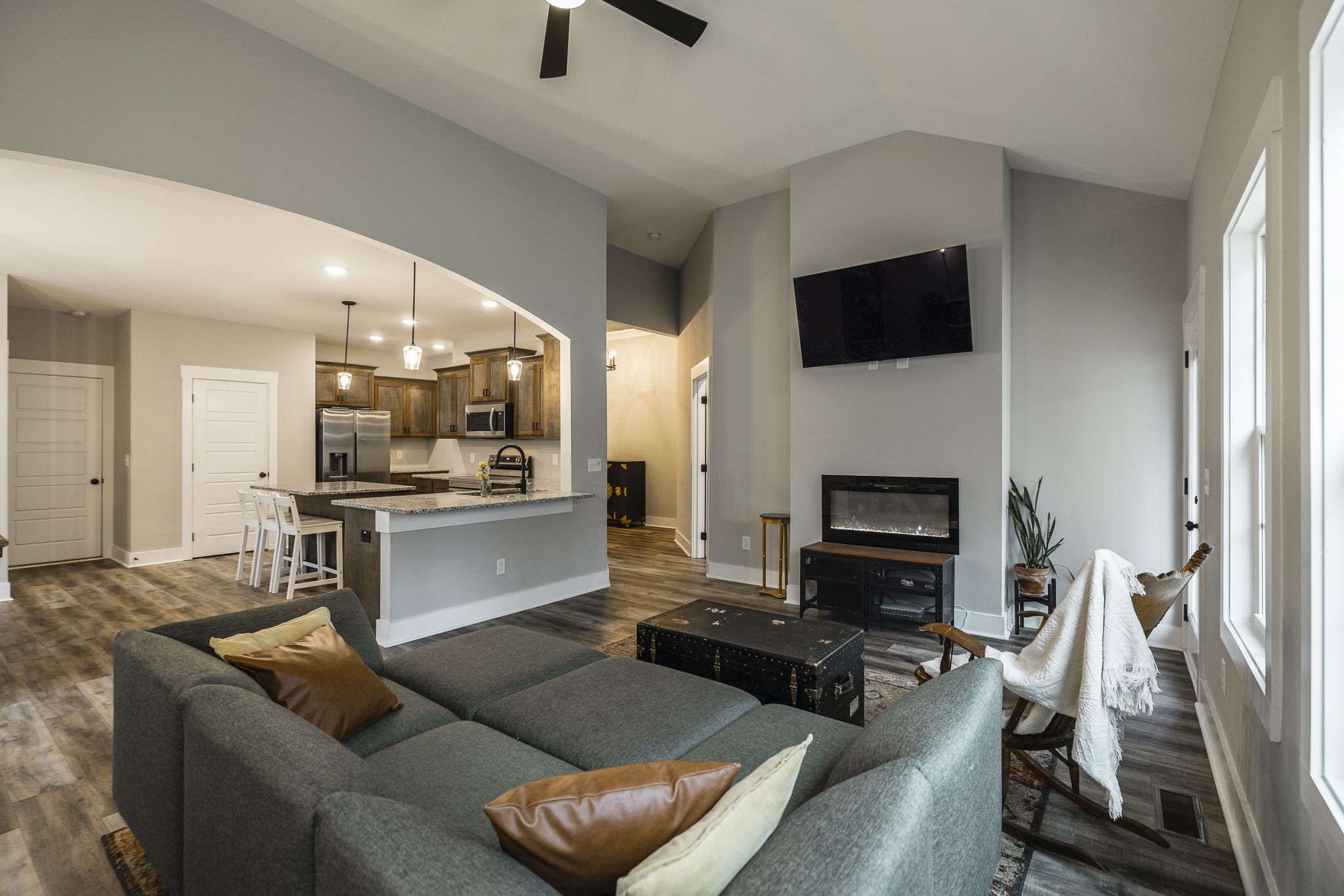 1845 Dinsmore Road Clarksville, TN 37040 - Photo 29 of 70 a living room with furniture and a fireplace