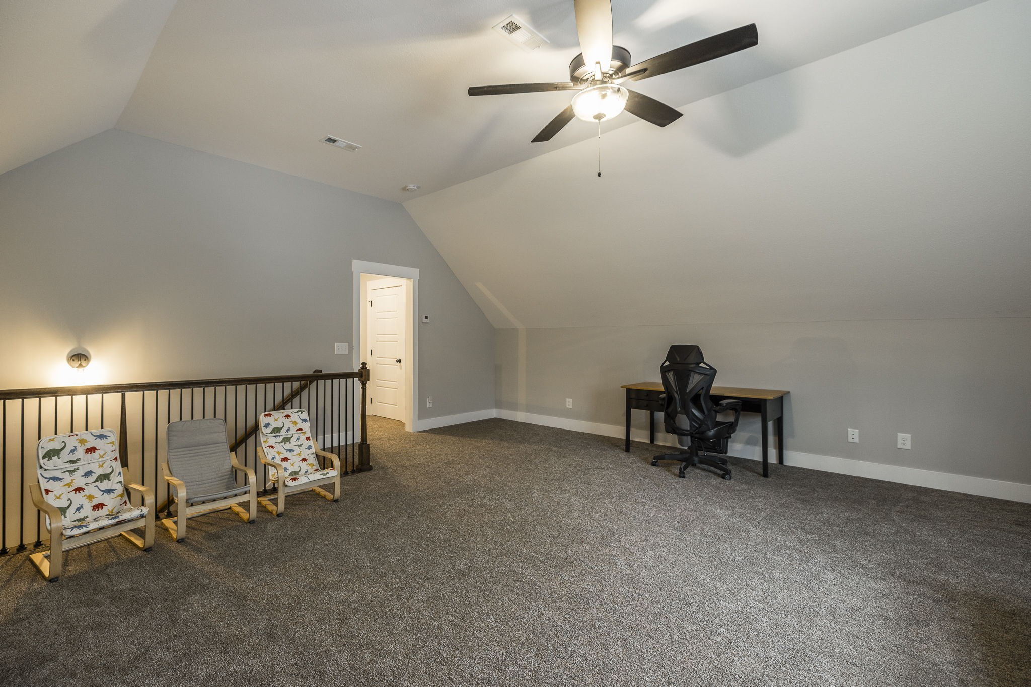 1845 Dinsmore Road Clarksville, TN 37040 - Photo 54 of 70 a view of a room with stairs and a chandelier fan