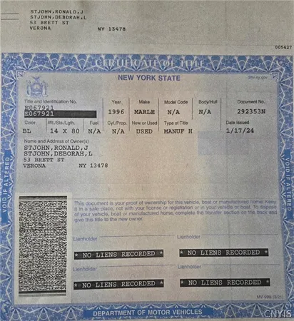 $69,000 | 53 Brett Street, Verona, NY 13478