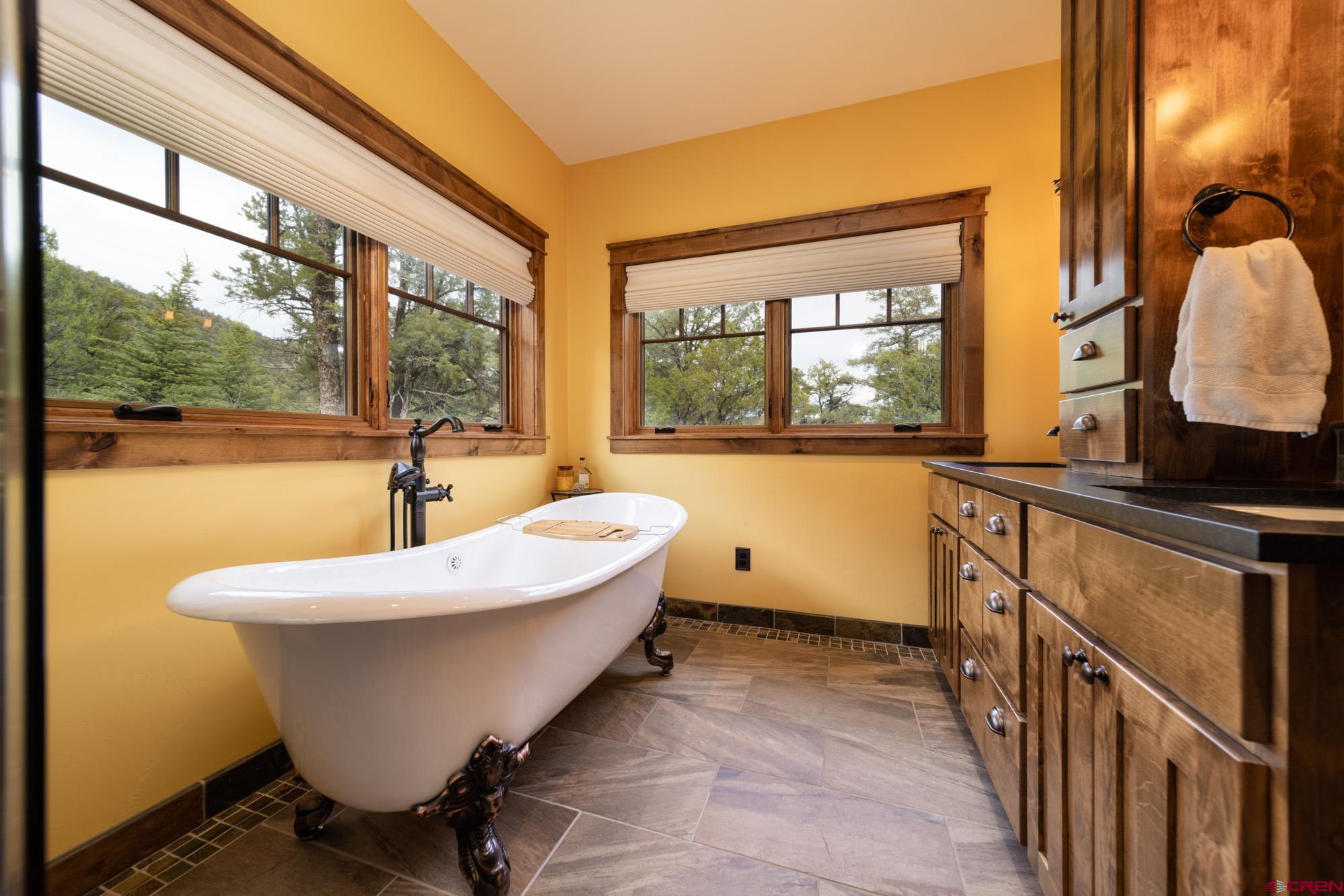 6534 Pleasant Point Drive Ridgway, CO 81432 - Photo 23 of 35 a bathroom with a sink and a large window