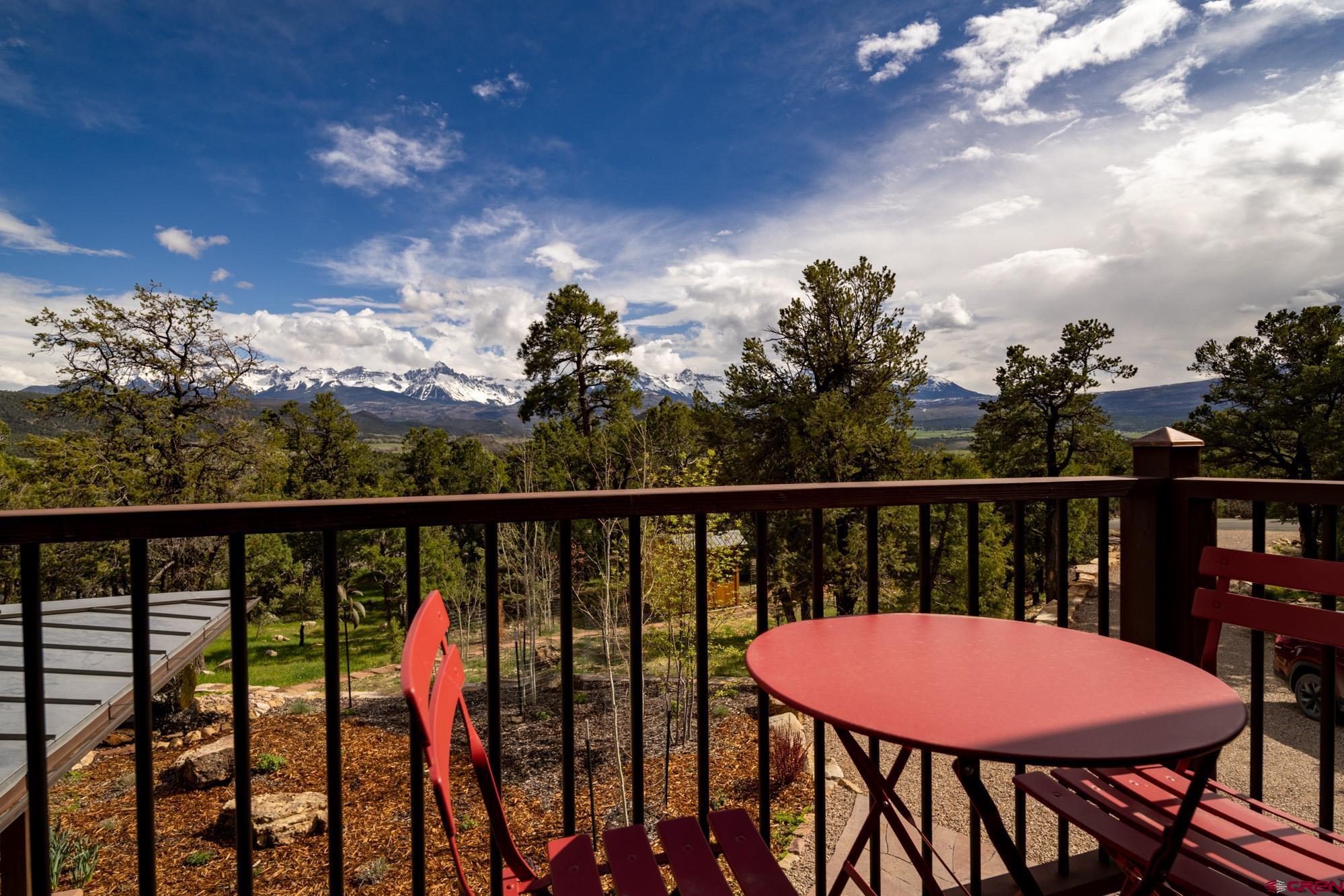 6534 Pleasant Point Drive Ridgway, CO 81432 - Photo 31 of 35 a view of a balcony with furniture