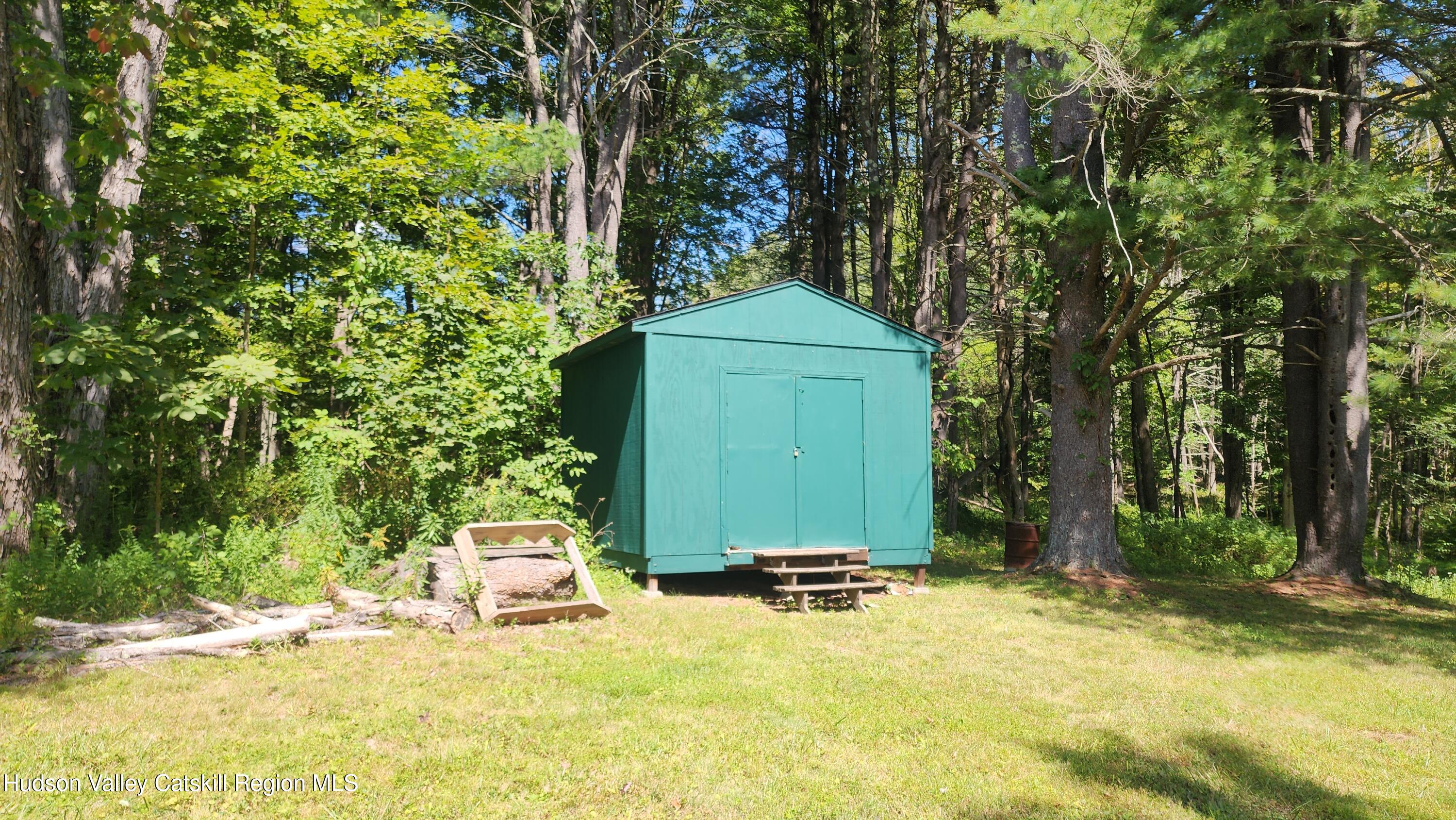 8702 Highway 32 Cairo, NY 12413 - Photo 13 of 14 a view of a backyard with plants and trees