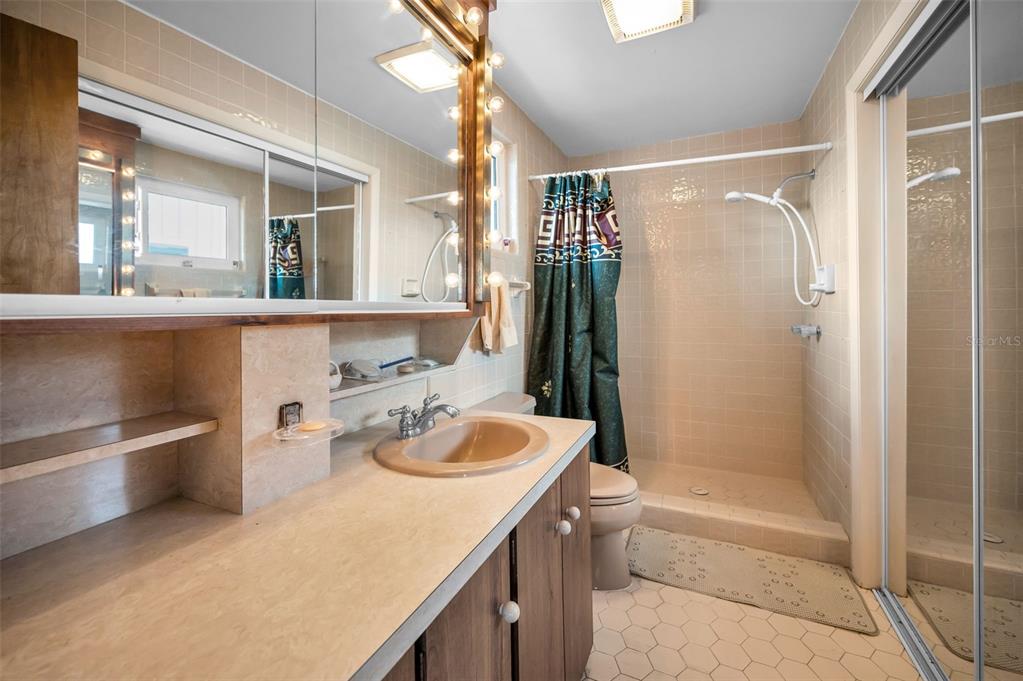 16108 6th Street East Redington Beach, FL 33708 - Photo 41 of 60 a bathroom with a sink a toilet and shower