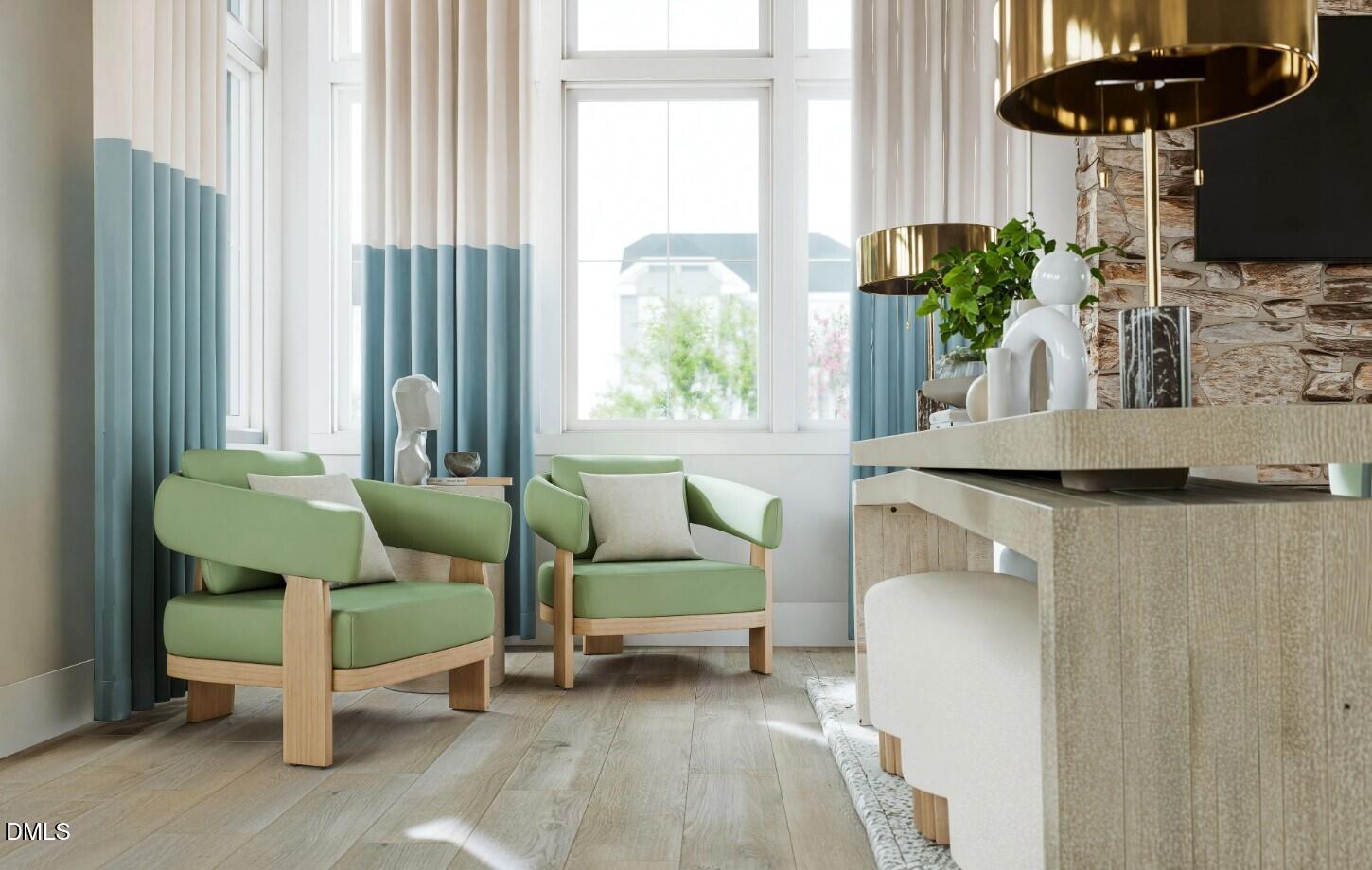 713 Bolera Road Knightdale, NC 27545 - Photo 29 of 35 a living room with furniture and a large window