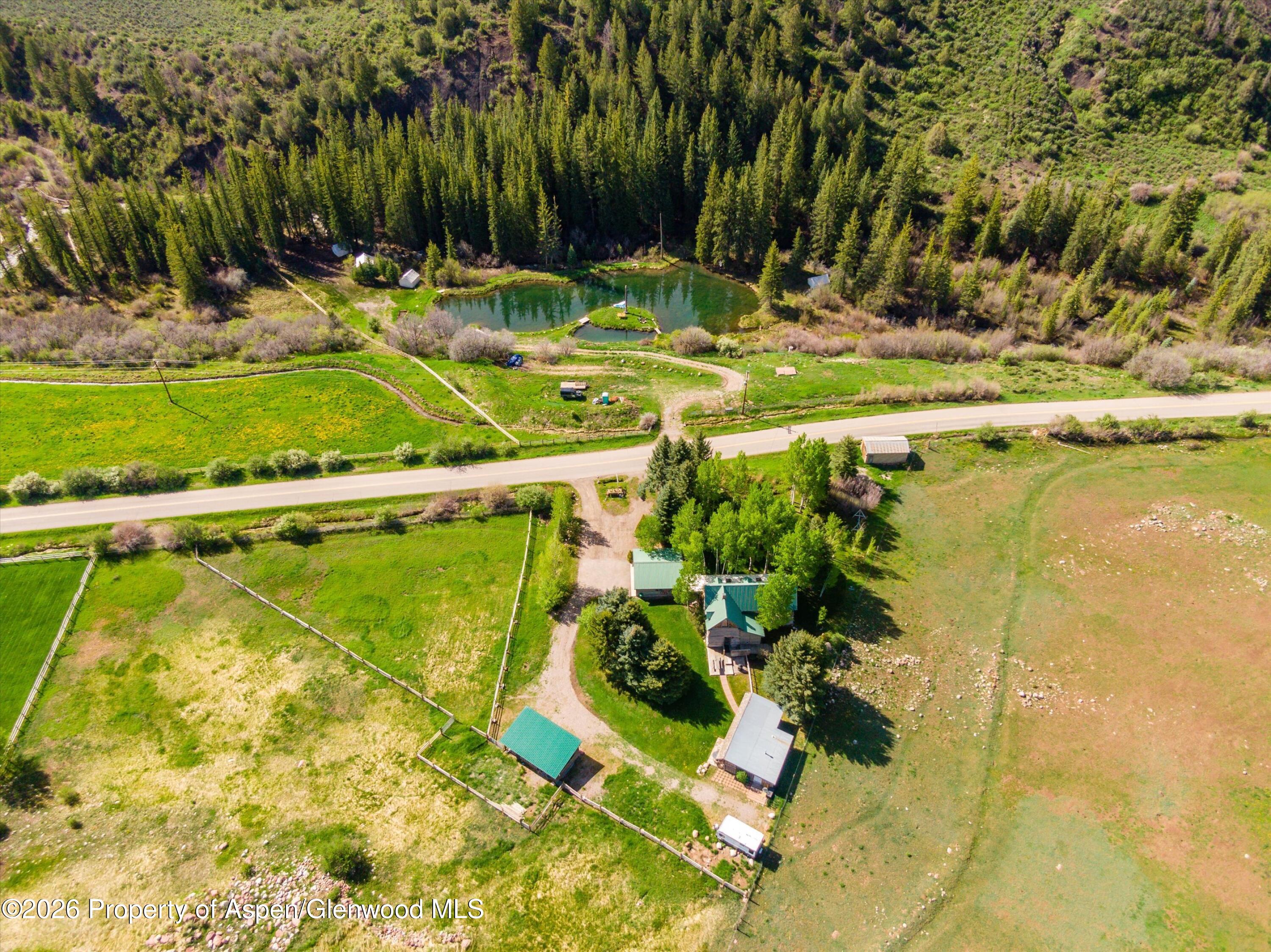 1645 Capitol Creek Road Snowmass, CO 81654 - Photo 1 of 51 Aerial view of property