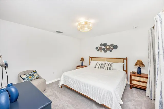 a front view of a house with a patio