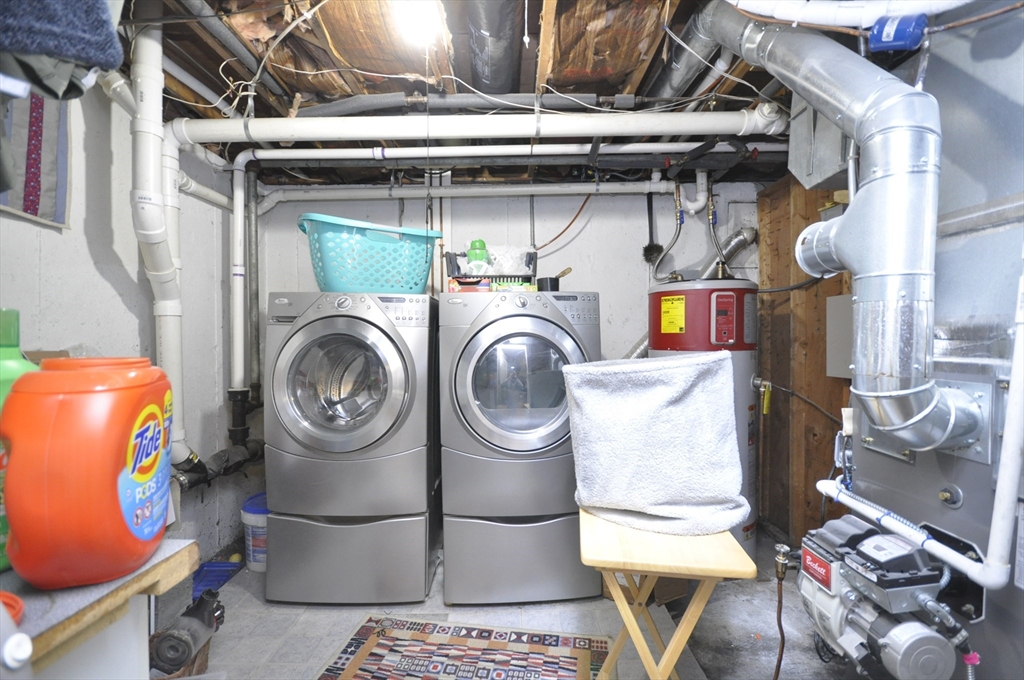 413 Harvard Street Whitman, MA 02382 - Photo 29 of 42 a utility room with dryer and washer
