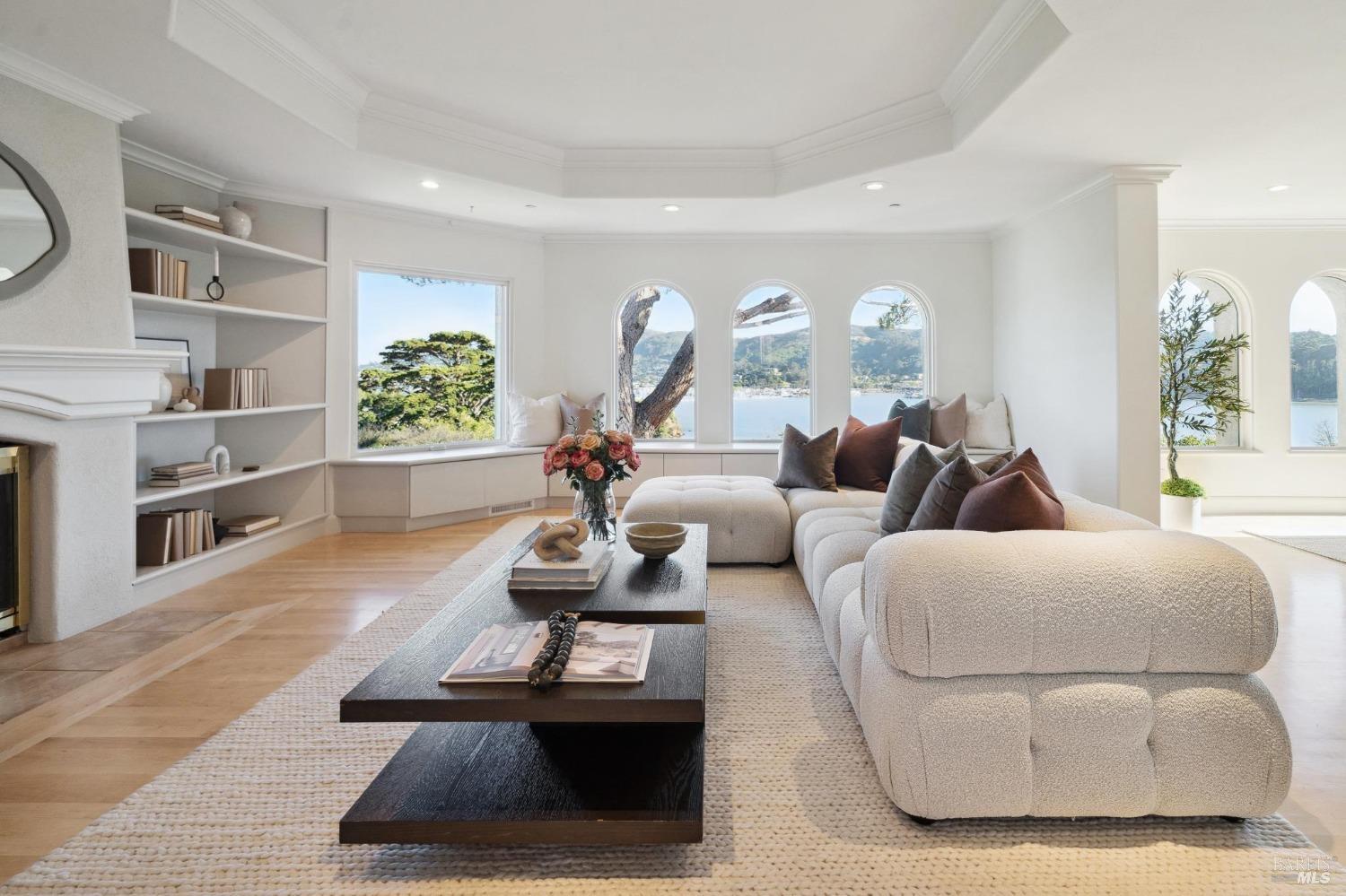 113 Chapel Drive Mill Valley, CA 94941 - Photo 5 of 60 a living room with furniture and a large window