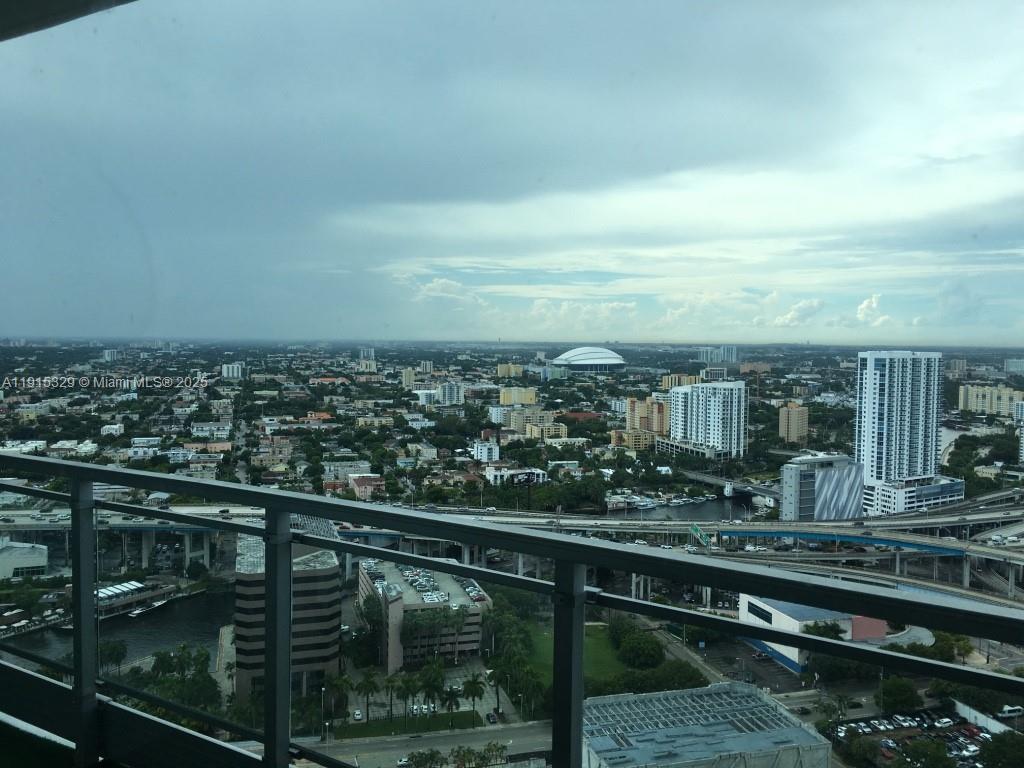 90 Southwest 3rd Street, Unit 3608 Miami, FL 33130 - Photo 11 of 12 a view of a city from a balcony