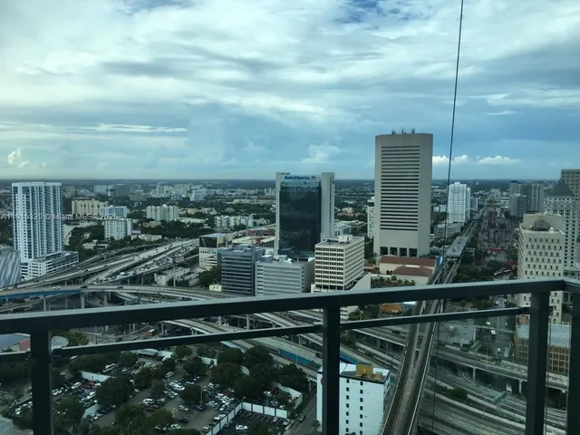 a city view from a balcony