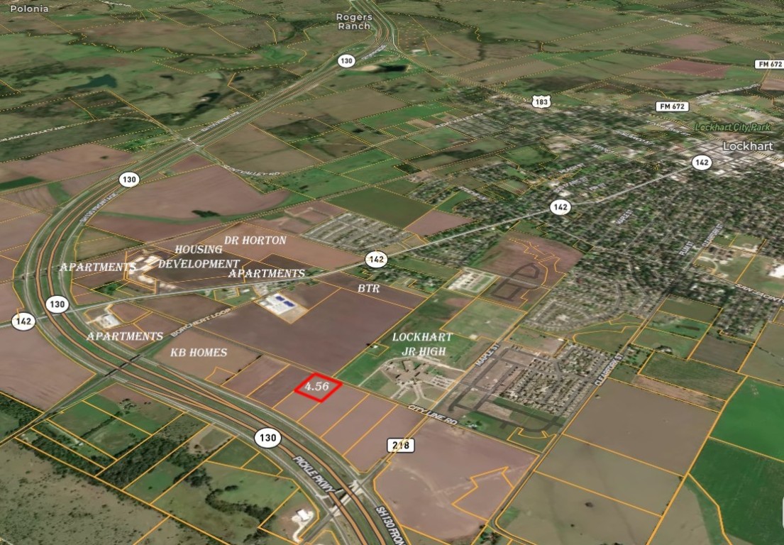 0 City Line Road Lockhart, TX 78644 - Photo 9 of 9 an aerial view of residential houses with outdoor space