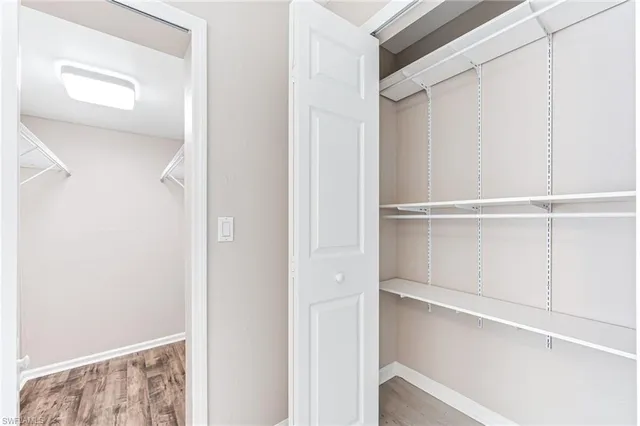 a view of walk in closet