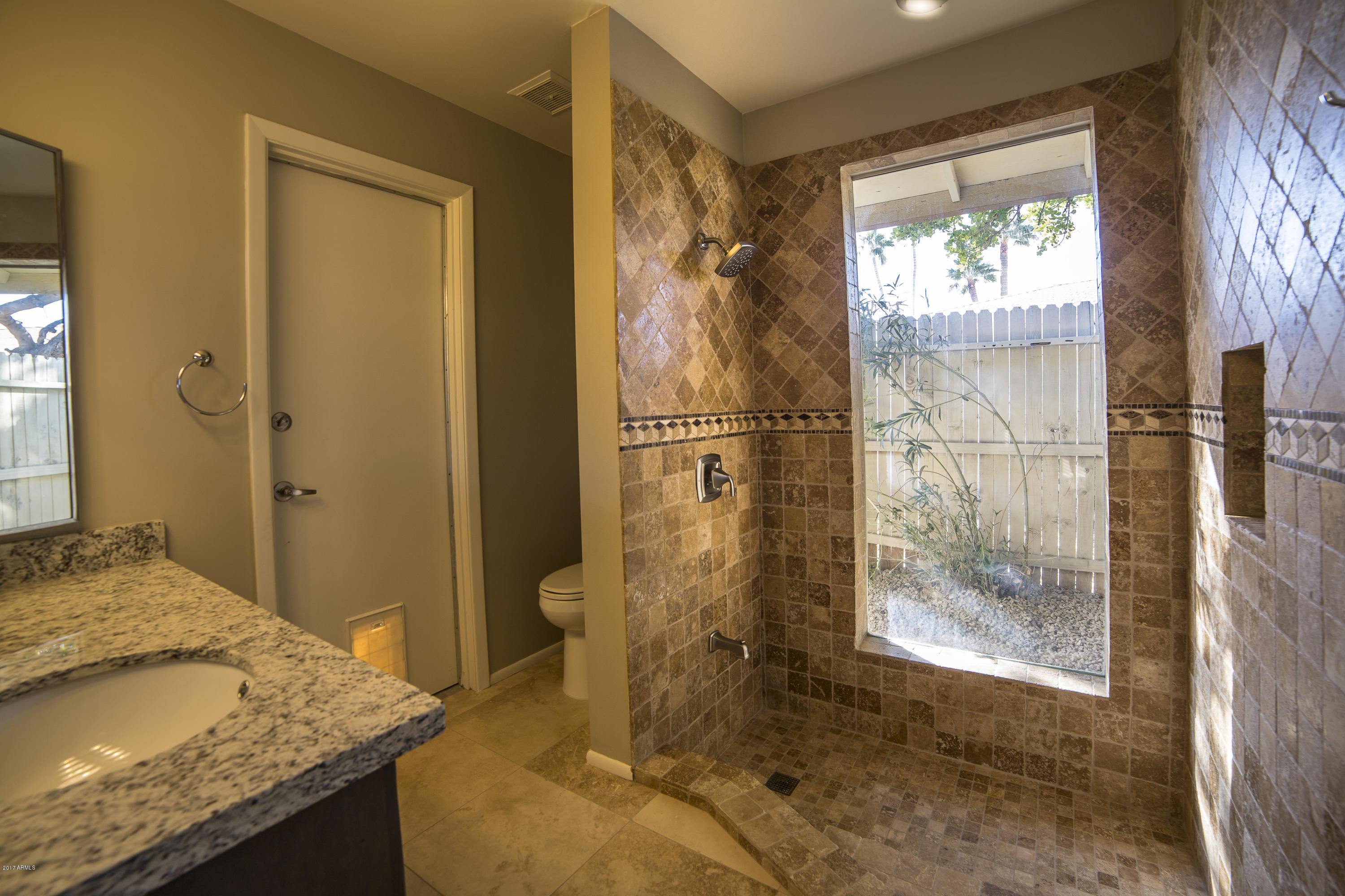 3337 East Las Rocas Drive Phoenix, AZ 85028 - Photo 9 of 27 Master Travertine Shower