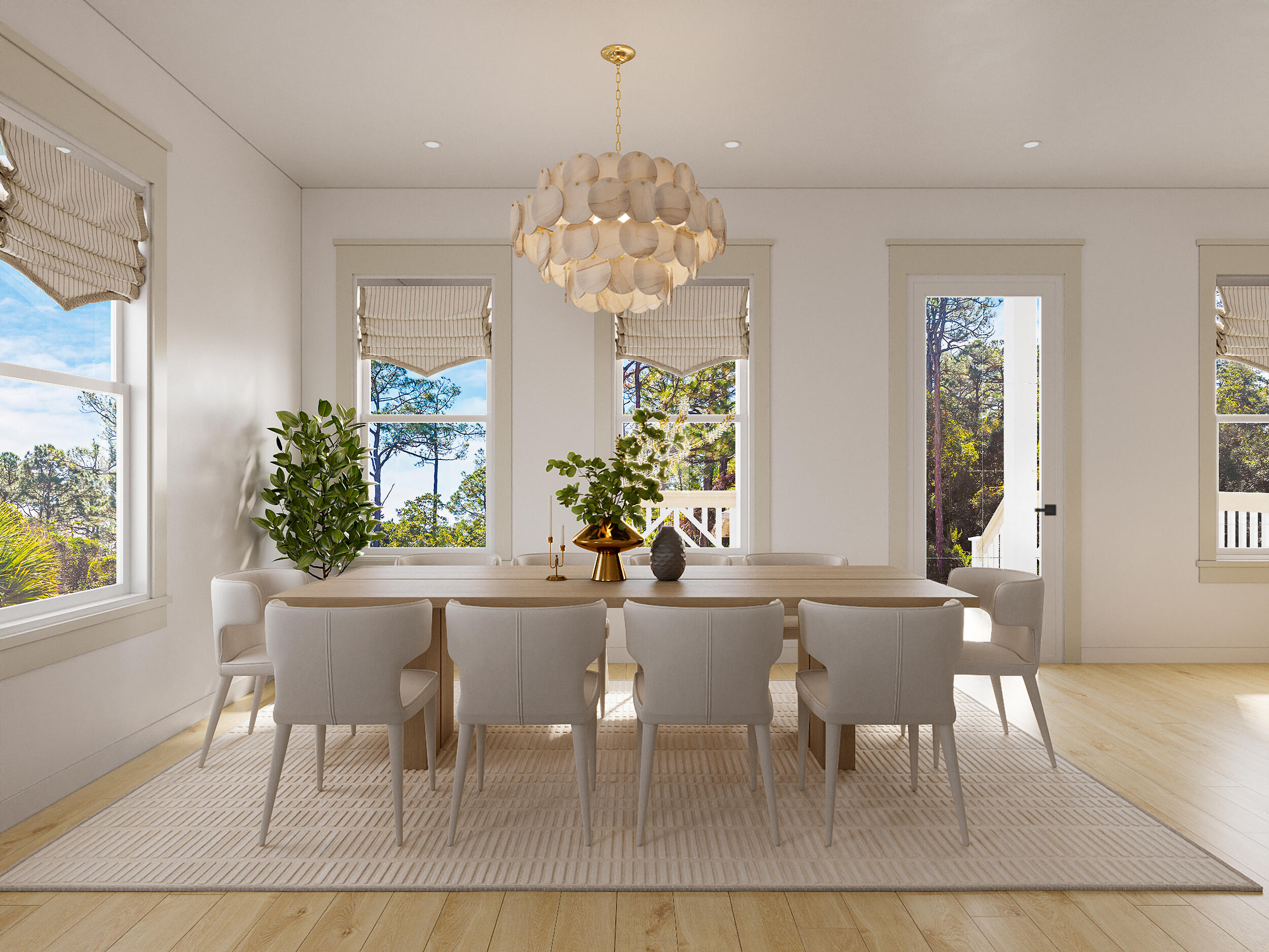 0 Lot 27 Redbud Ln Inlet Beach Inlet Beach, FL 32461 - Photo 4 of 20 a dining room with furniture a chandelier and wooden floor