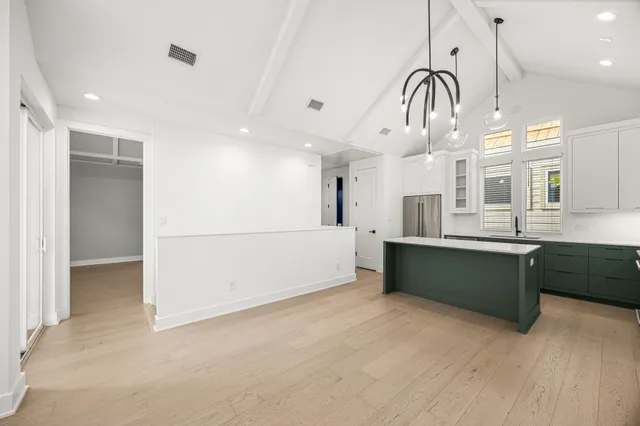 a view of a building with a street