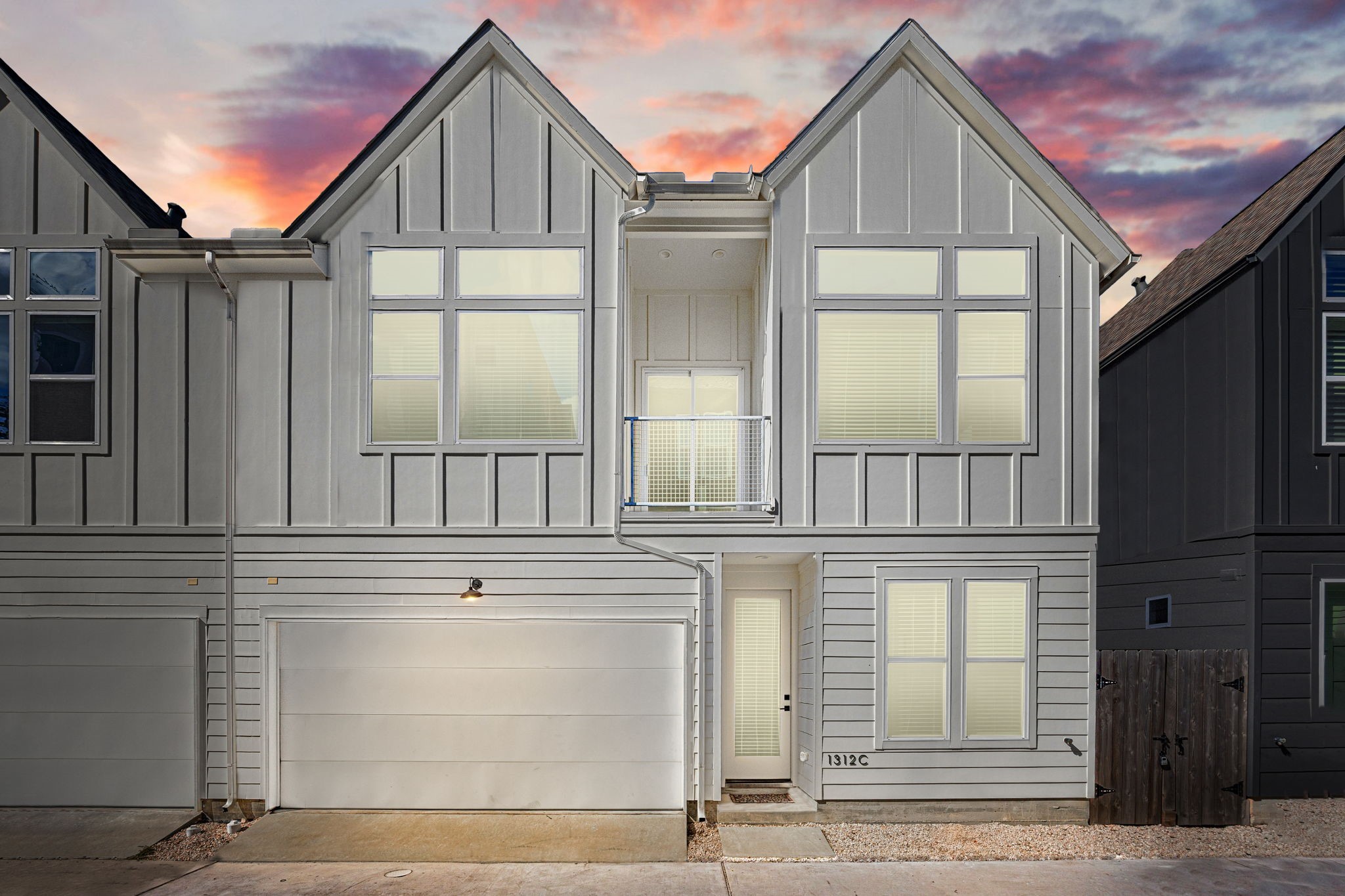 a view of a house with a entrance