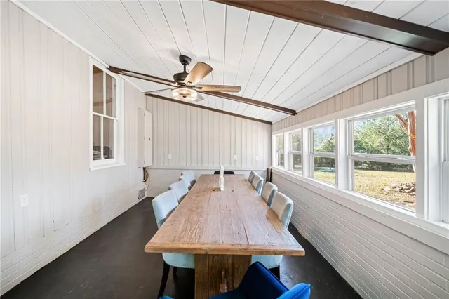 a very nice looking room with a large window