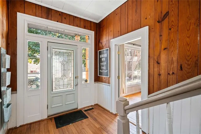 a view of an entrance door of the house