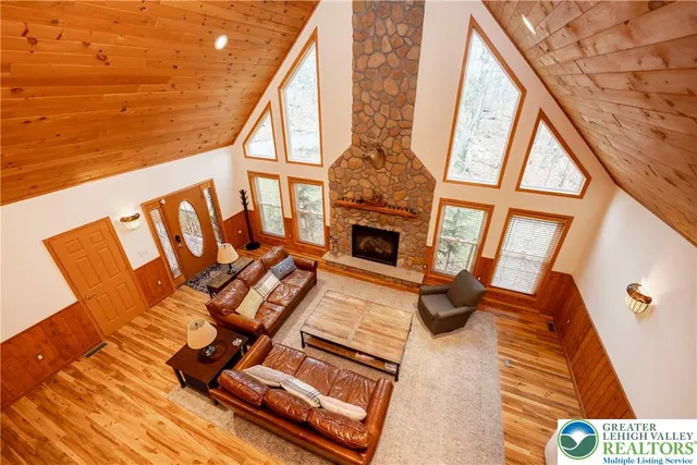 a view of backyard with outdoor seating