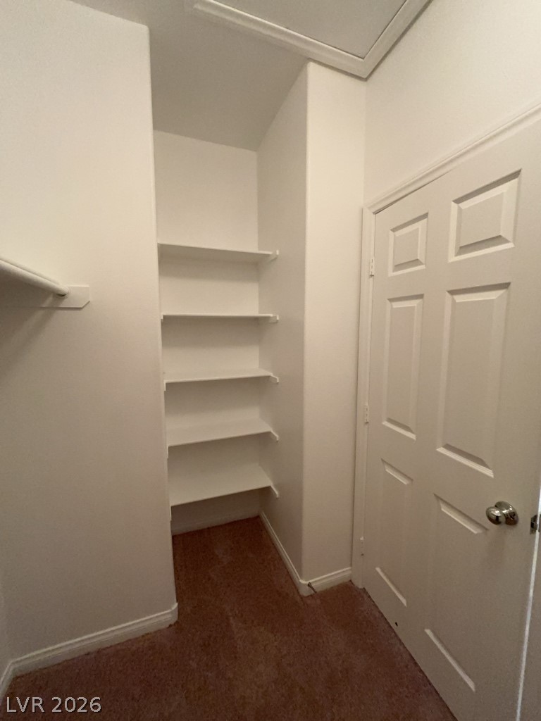 4915 East Russell Road, Unit 144 Las Vegas, NV 89120 - Photo 6 of 14 Walk in closet featuring dark colored carpet