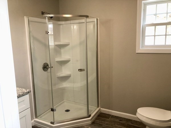 1 Heritage Lane Monson, MA 01057 - Photo 16 of 23 a bathroom with a shower and a toilet